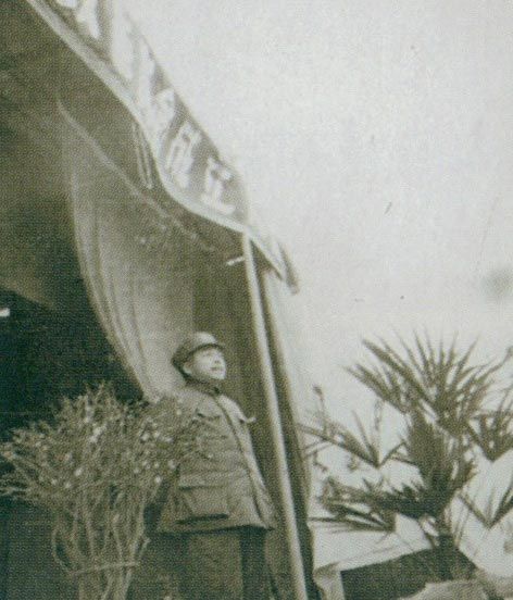 1950年1月19日,彭德怀在西北军政委员会成立大会上讲话。