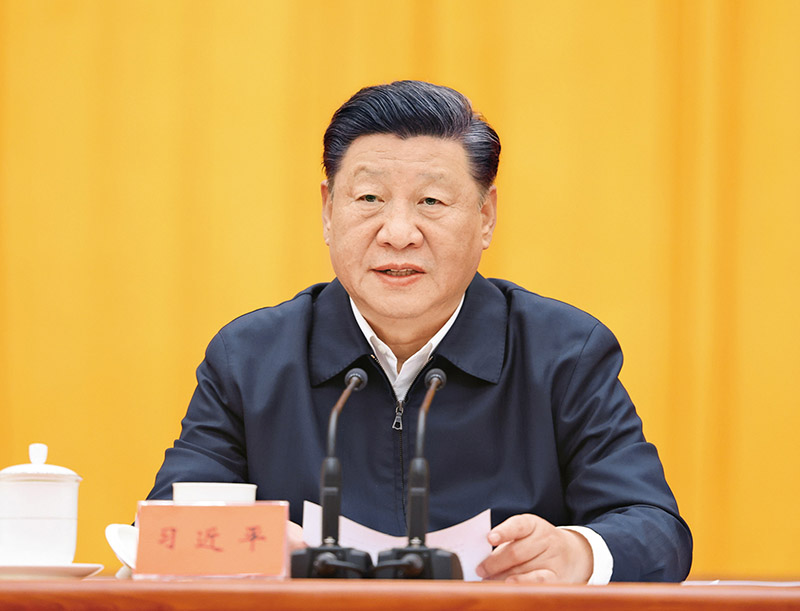 2021年10月13日至14日,中央人大工作会议在北京召开。中共中央总书记、国家主席、中央军委主席习近平出席会议并发表重要讲话。 新华社记者 王晔/摄