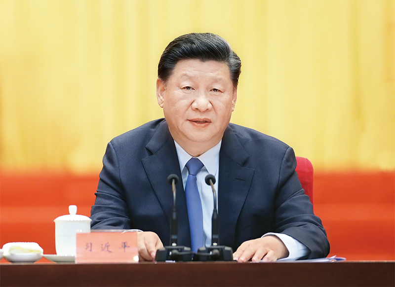 2019年9月20日,中央政协工作会议暨庆祝中国人民政治协商会议成立70周年大会在全国政协礼堂召开。中共中央总书记、国家主席、中央军委主席习近平出席大会并发表重要讲话。 新华社记者 鞠鹏/摄